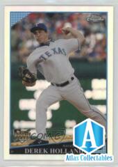2009 Topps Update Chrome Refractors Derek Holland #CHR32 Rookie